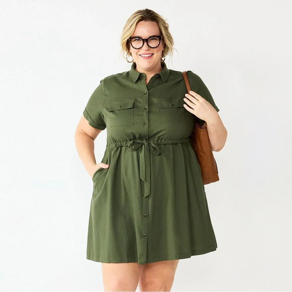 croft & barrow Dresses & Skirts - Plus Size Croft & Barrow® Belted Utility Dress. Size 4X.  NWT $50 retail